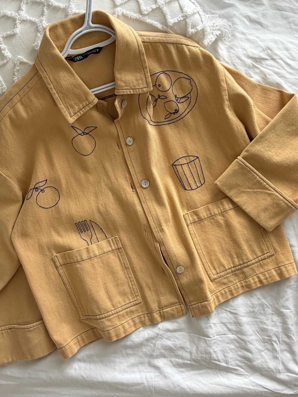 Zara Jacket with Embroidered Sketches - Picture 3 of 4
